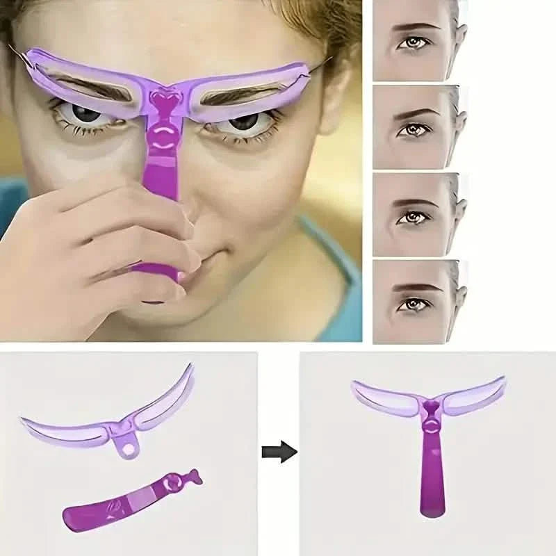 8-Piece: Eyebrow Shaping Stencils Kit